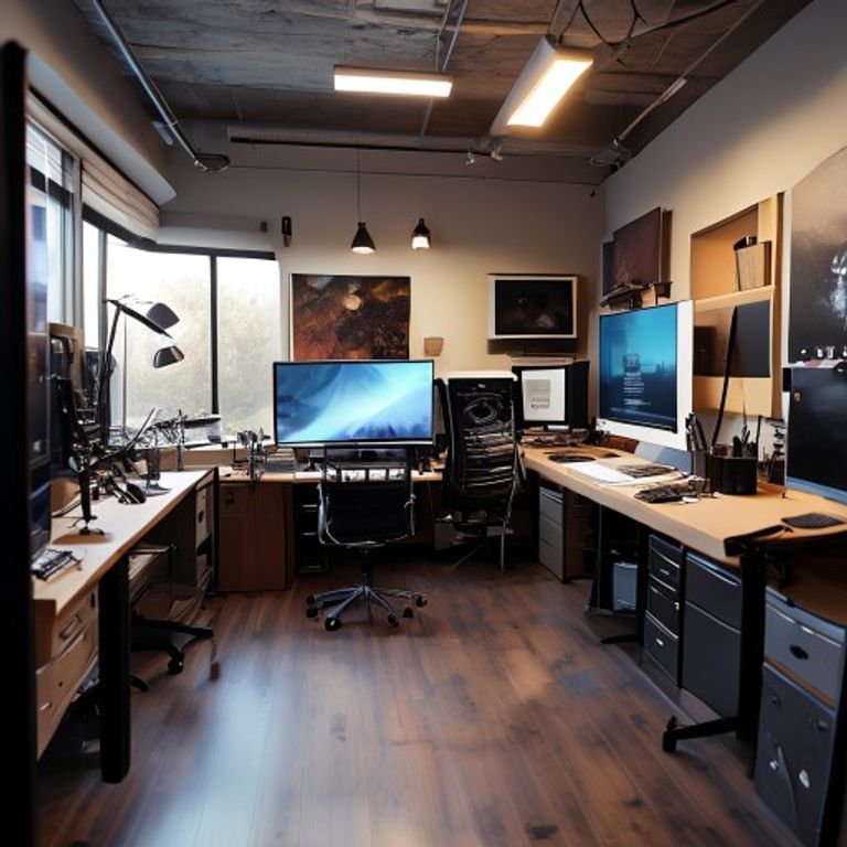 A professional color grading studio showing the difference between display HDR400 and true HDR.